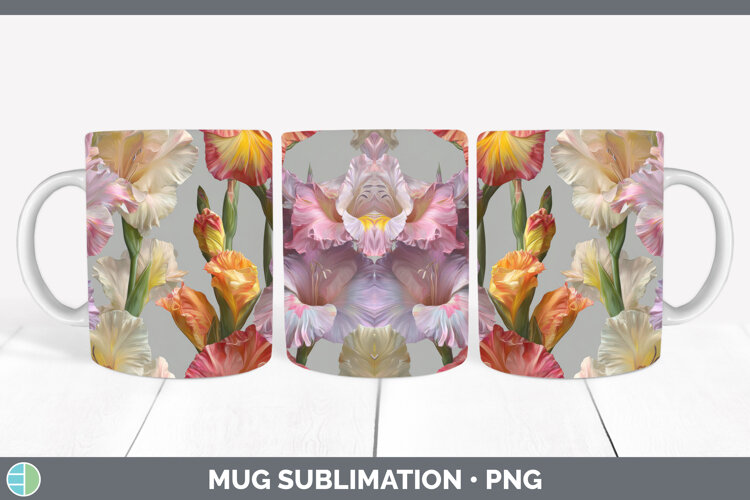 GorgeousFlowers 01 Pretty Mug Wrap design.