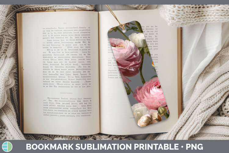 GorgeousFlowers 01 Pretty Bookmark design.