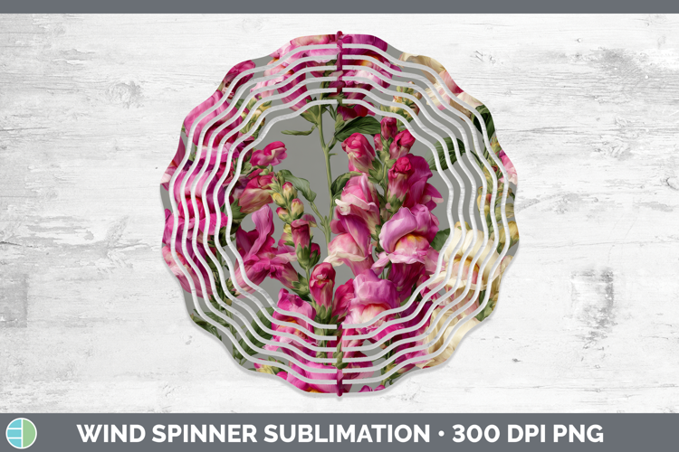 Snapdragon Wind Spinner Flowers 01 Pretty Sublimation Spinne