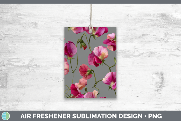 Sweet Pea Air Freshener Flowers 01 Pretty Sublimation Car Fr