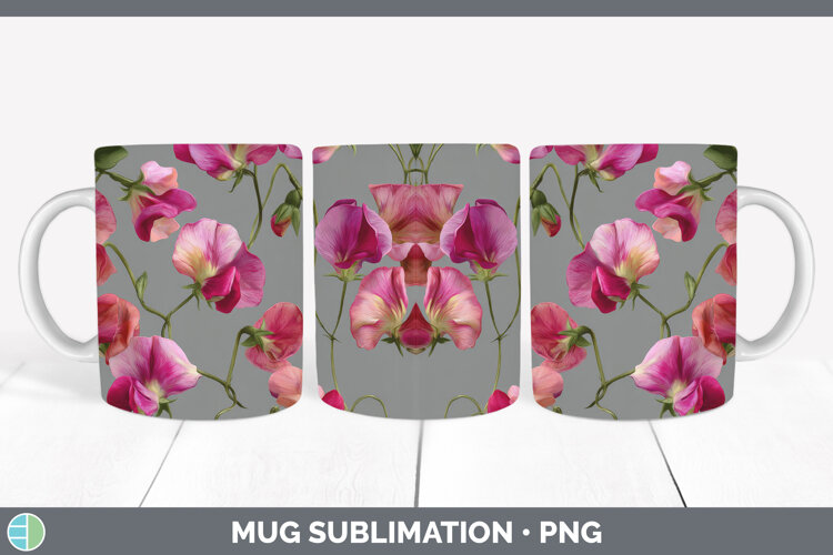GorgeousFlowers 01 Pretty Mug Wrap design.