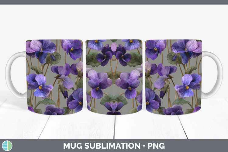 GorgeousFlowers 01 Pretty Mug Wrap design.