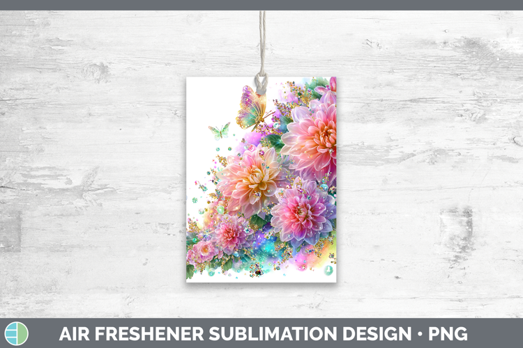 Flowers 01 Rainbow Summer Chrysanthemum Air Freshener Sublim