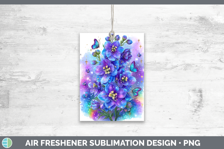 Flowers 01 Rainbow Summer Delphinium Air Freshener Sublimati