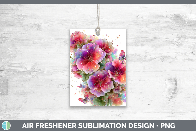 Flowers 01 Rainbow Summer Geranium Air Freshener Sublimation