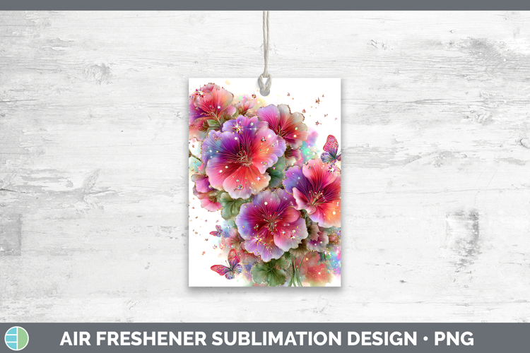 Flowers 01 Rainbow Summer Geranium Air Freshener Sublimation