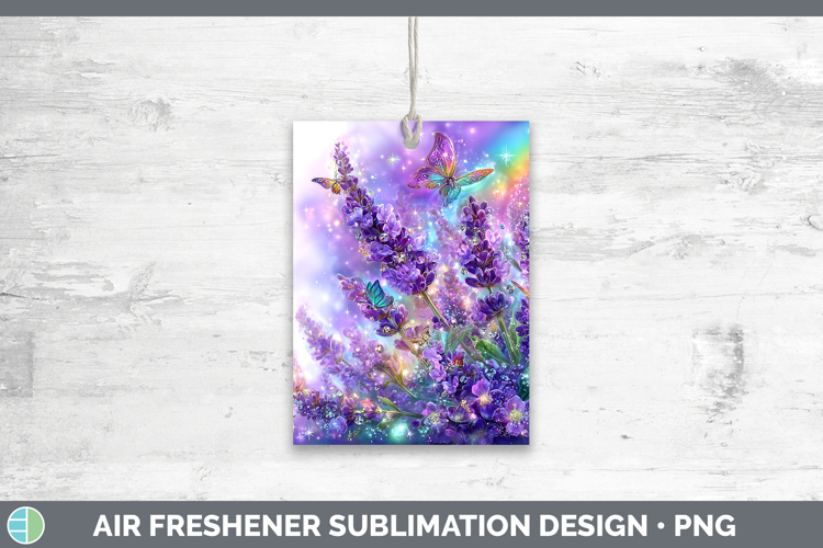 Flowers 01 Rainbow Summer Lavender Air Freshener Sublimation