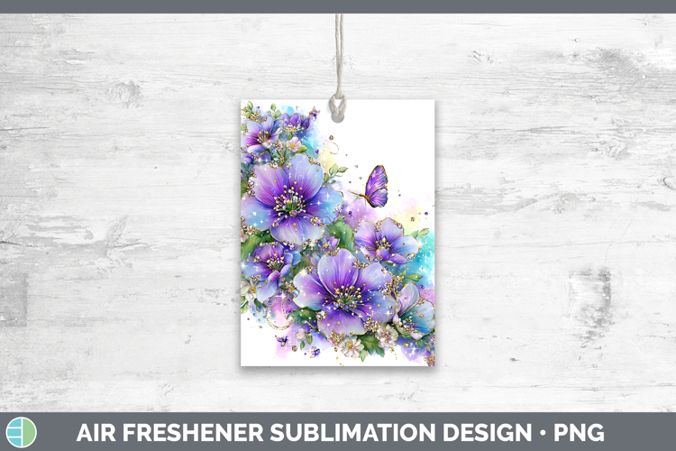 Flowers 01 Rainbow Summer Periwinkle Air Freshener Sublimati