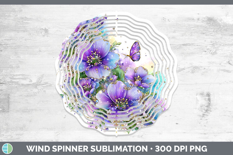 GorgeousFlowers 01 Rainbow Summer Wind Spinner design.