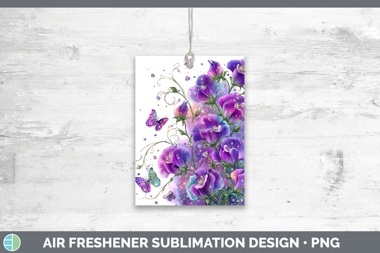 Flowers 01 Rainbow Summer Sweet Pea Air Freshener Sublimatio