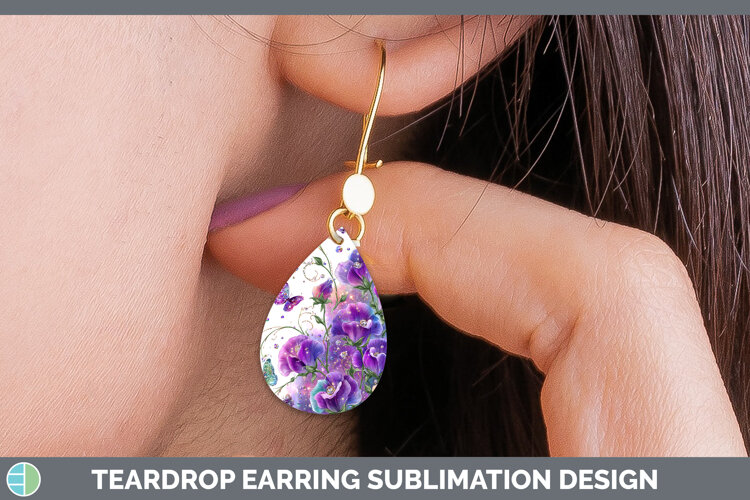GorgeousFlowers 01 Rainbow Summer Teardrop Earrings design.