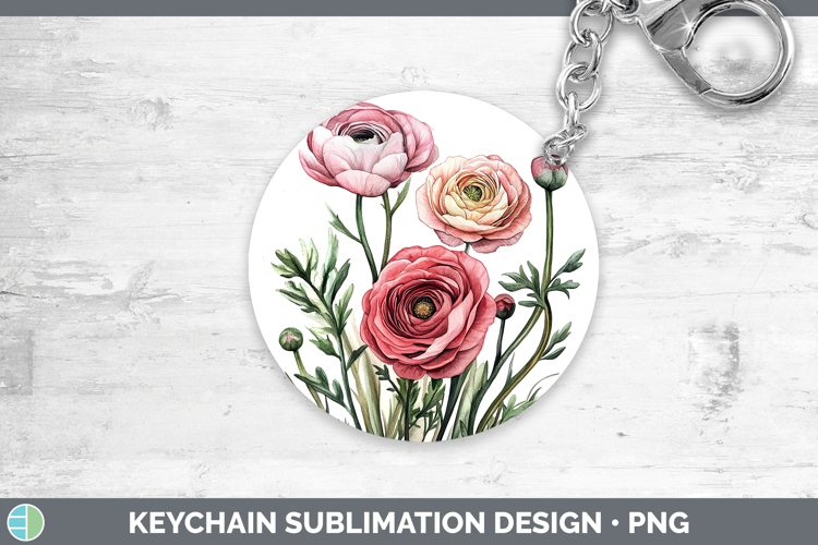 GorgeousFlowers 01 Keychain design.