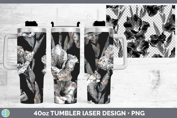 Gladiolus Flowers 01 Seamless Laser 40oz Tumbler Sublimation