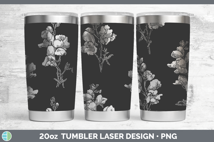 Snapdragon Flowers 01 Seamless Laser 20oz Tumbler Sublimatio