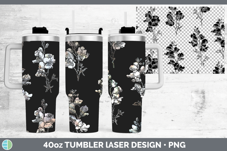 Snapdragon Flowers 01 Seamless Laser 40oz Tumbler Sublimatio