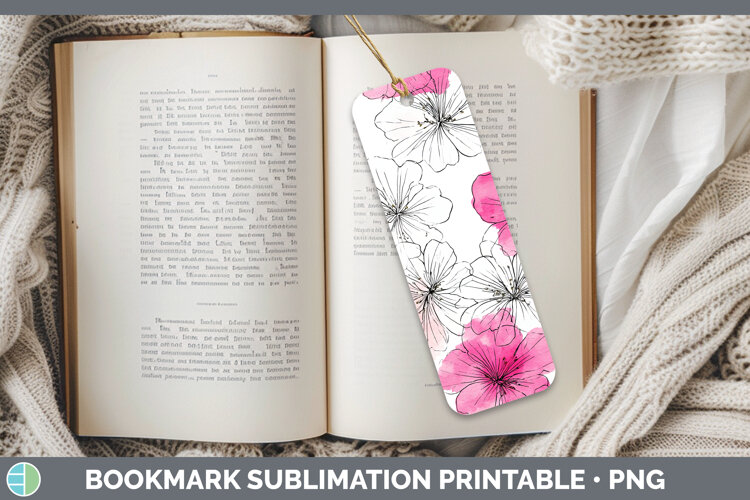 GorgeousFlowers 01 Simple Bookmark design.