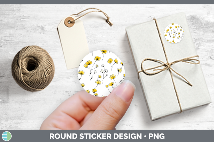 Buttercup Flowers 01 Simple Stickers Design