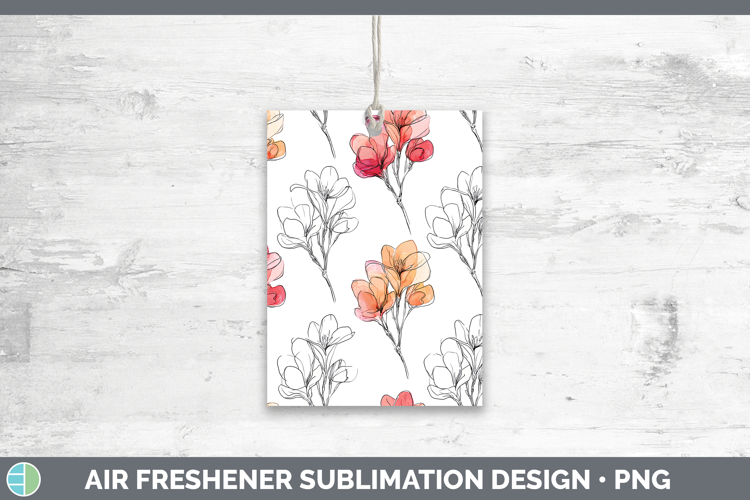 Freesia Flowers 01 Simple Air Freshener Sublimation Design