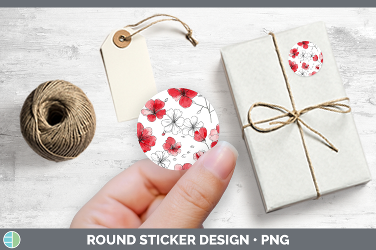 Geranium Flowers 01 Simple Stickers Design