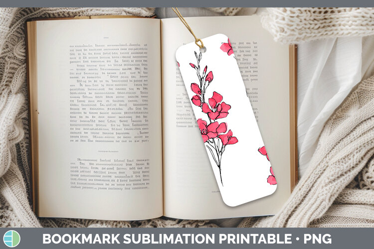 GorgeousFlowers 01 Simple Bookmark design.