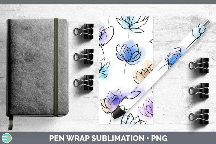 GorgeousFlowers 01 Simple Pen Wrap design.