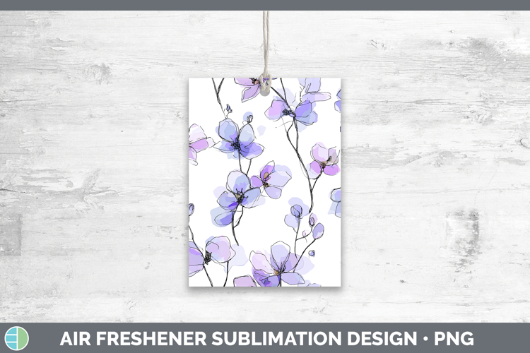 Orchid Flowers 01 Simple Air Freshener Sublimation Design