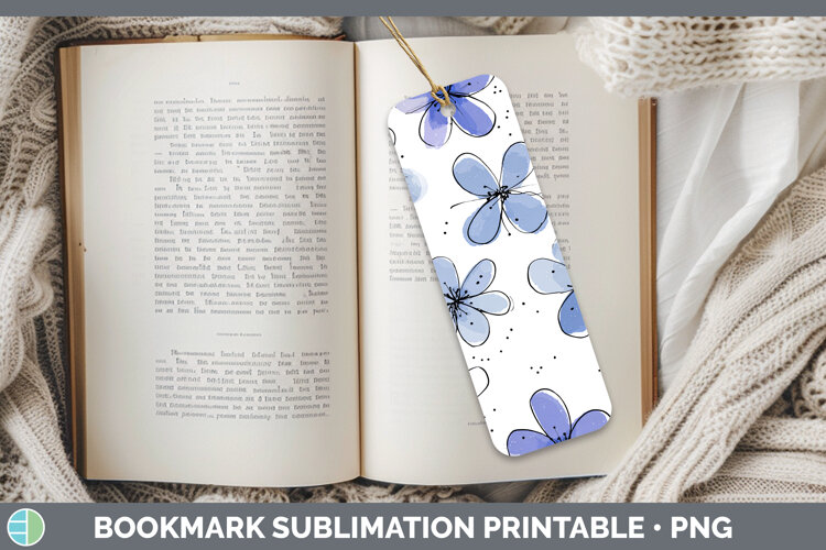 GorgeousFlowers 01 Simple Bookmark design.