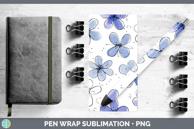 GorgeousFlowers 01 Simple Pen Wrap design.
