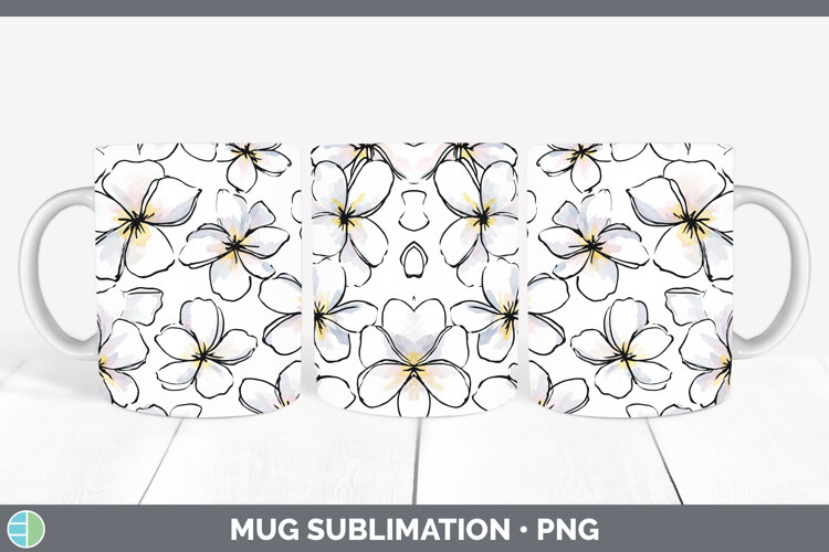 GorgeousFlowers 01 Simple Mug Wrap design.