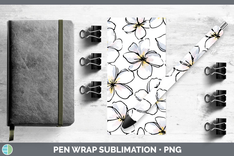 GorgeousFlowers 01 Simple Pen Wrap design.