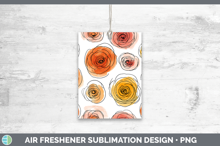 Ranunculus Flowers 01 Simple Air Freshener Sublimation Desig