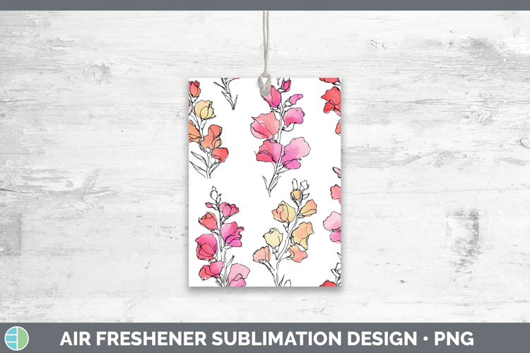Snapdragon Flowers 01 Simple Air Freshener Sublimation Desig