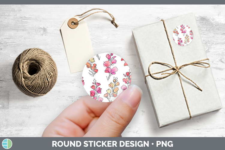 Snapdragon Flowers 01 Simple Stickers Design