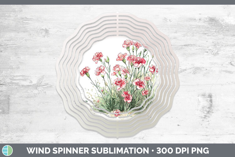 GorgeousFlowers 01 Sketch Wind Spinner design.