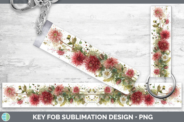 GorgeousFlowers 01 Sketch Key Fob design.