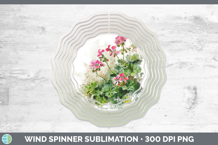 GorgeousFlowers 01 Sketch Wind Spinner design.