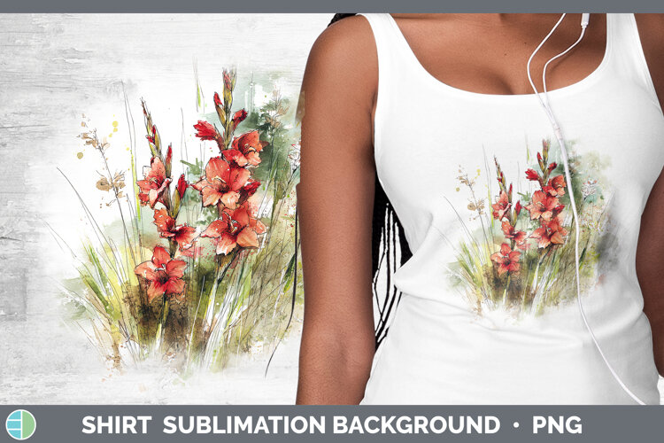 GorgeousFlowers 01 Sketch Shirt design.