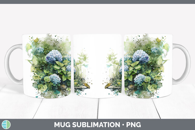 GorgeousFlowers 01 Sketch Mug Wrap design.