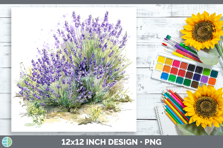 Lavender Flowers 01 Sketch Paper Backgrounds Design