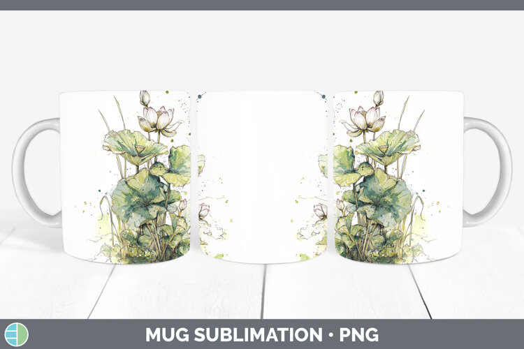 GorgeousFlowers 01 Sketch Mug Wrap design.