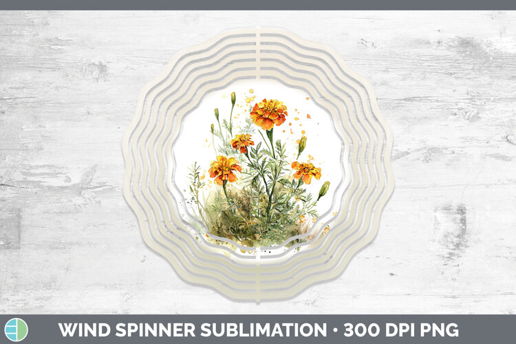 GorgeousFlowers 01 Sketch Wind Spinner design.