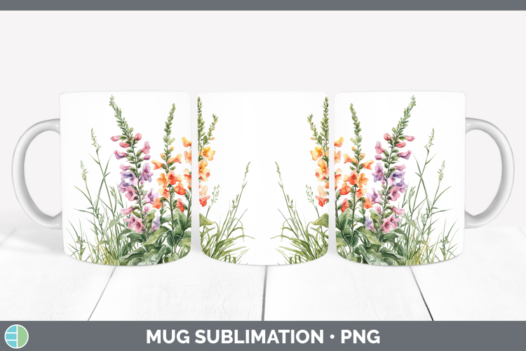 GorgeousFlowers 01 Mug Wrap design.