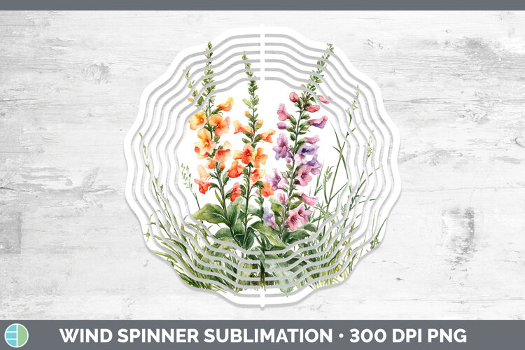 GorgeousFlowers 01 Wind Spinner design.