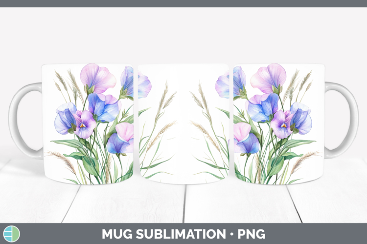 GorgeousFlowers 01 Mug Wrap design.