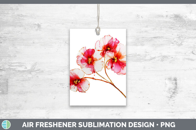 GorgeousFlowers 02 Alcohol Ink Air Freshener design.