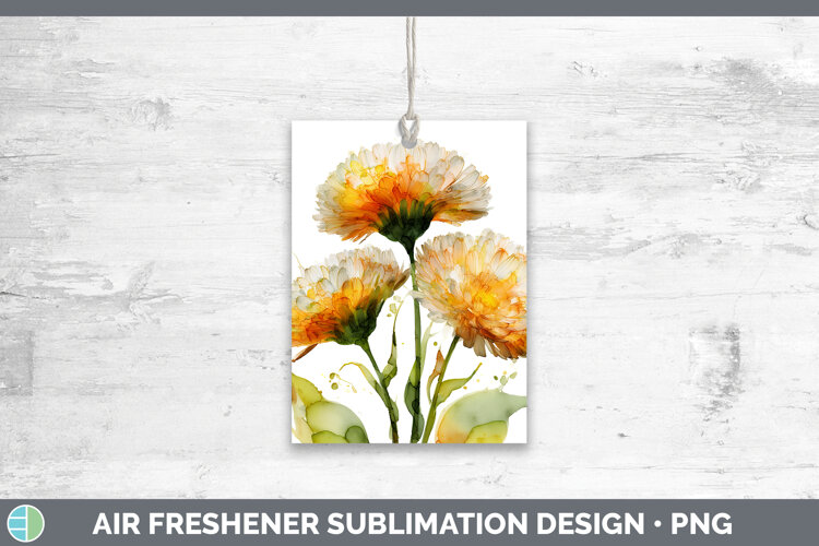 GorgeousFlowers 02 Alcohol Ink Air Freshener design.