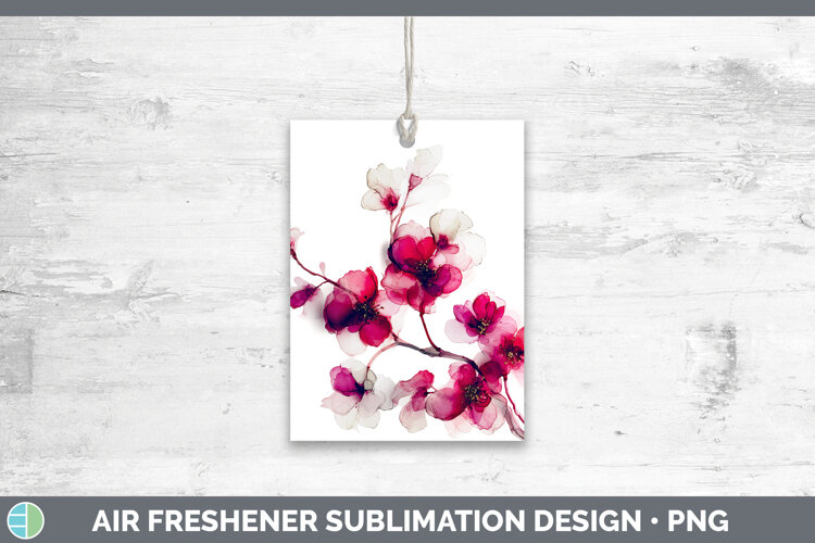 GorgeousFlowers 02 Alcohol Ink Air Freshener design.