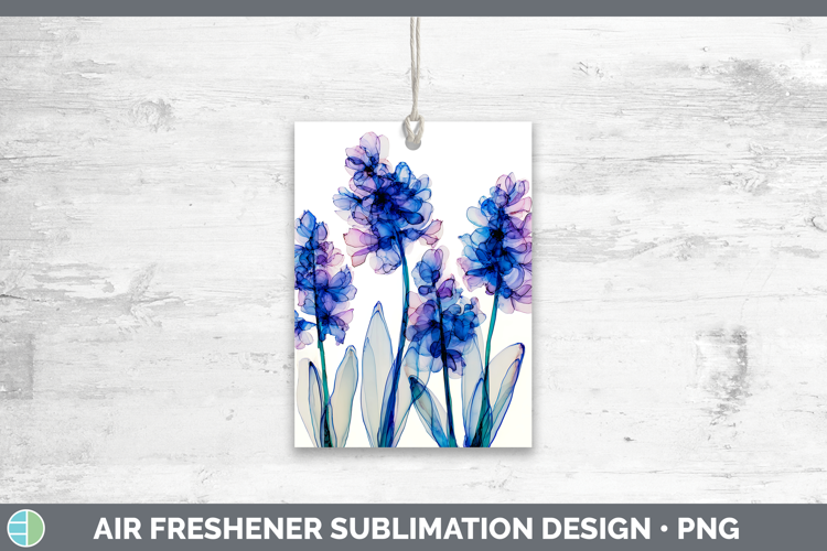 Hyacinth Flowers 02 Alcohol Ink Air Freshener Sublimation De