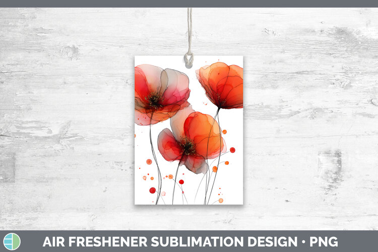 GorgeousFlowers 02 Alcohol Ink Air Freshener design.