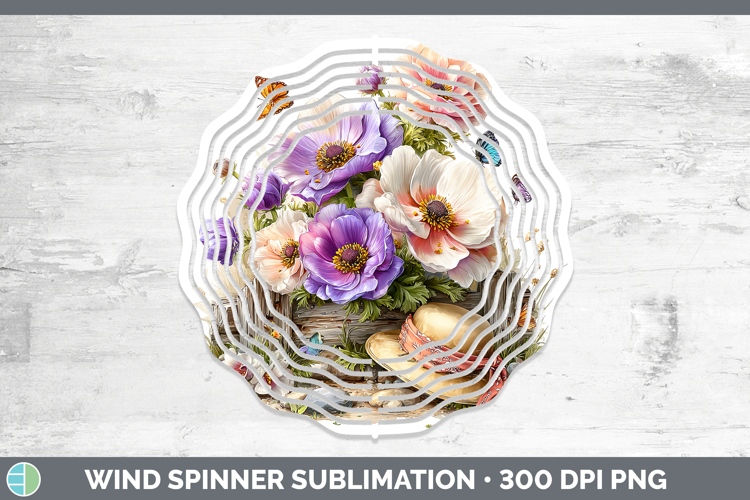 Flowers 02 Bandana Summer Anemone Wind Spinner Sublimation S